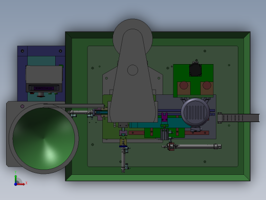 自动攻牙倒角一体机 非标自动化设备3D图纸3D模型前视缩略图
