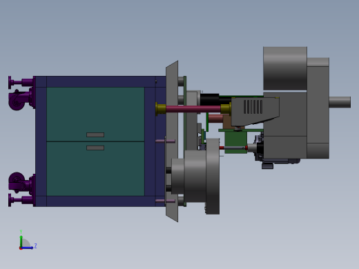 自动攻牙倒角一体机 非标自动化设备3D图纸3D模型左视缩略图