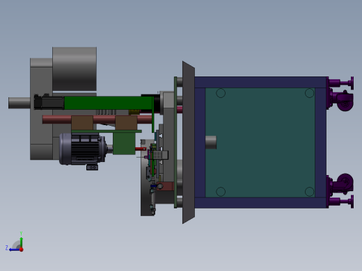 自动攻牙倒角一体机 非标自动化设备3D图纸3D模型右视缩略图