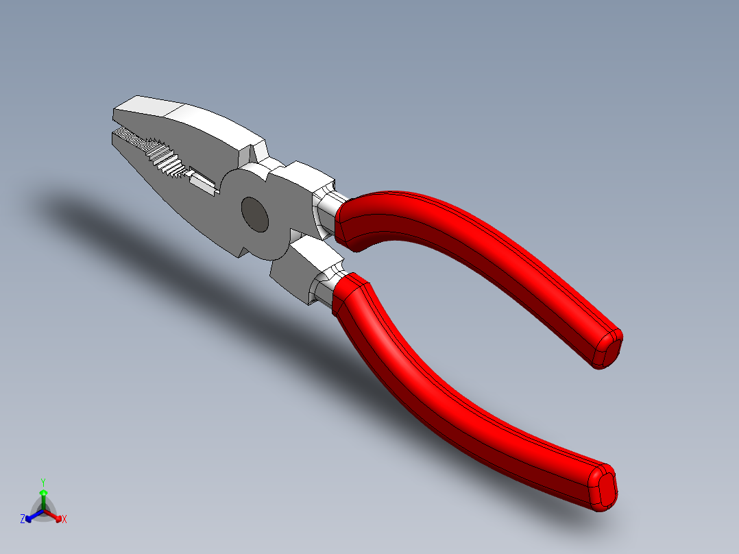 钳子 (22)正等轴测图