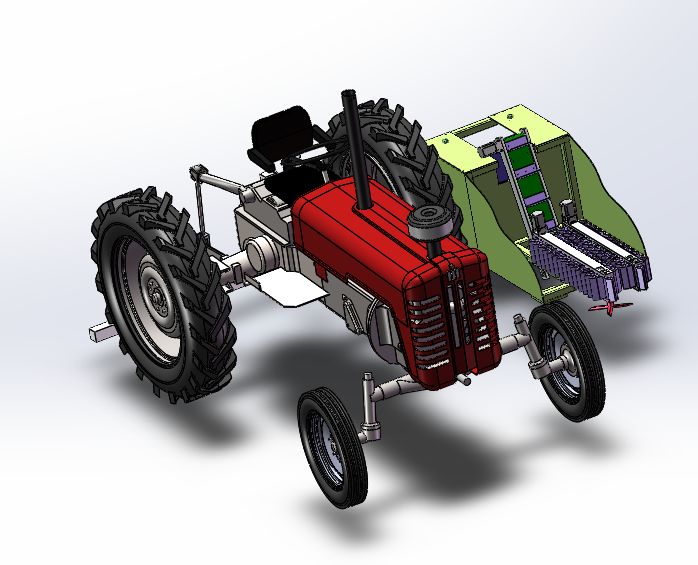 悬挂式自动化莴笋收割机