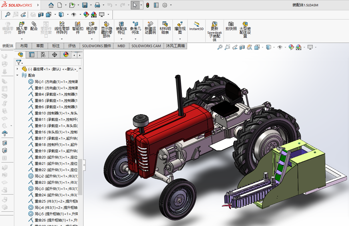 悬挂式自动化莴笋收割机