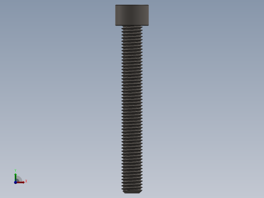 Screw_DIN_912_M10x80F_A2.SLDPRT公制内六角螺钉前视缩略图