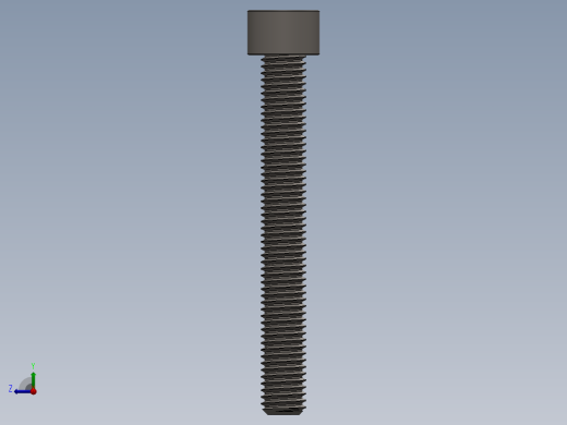 Screw_DIN_912_M10x80F_A2.SLDPRT公制内六角螺钉右视缩略图