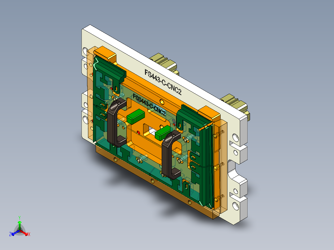 FS443-C笔记本CNC工装夹具三维模型-CNC2-190325