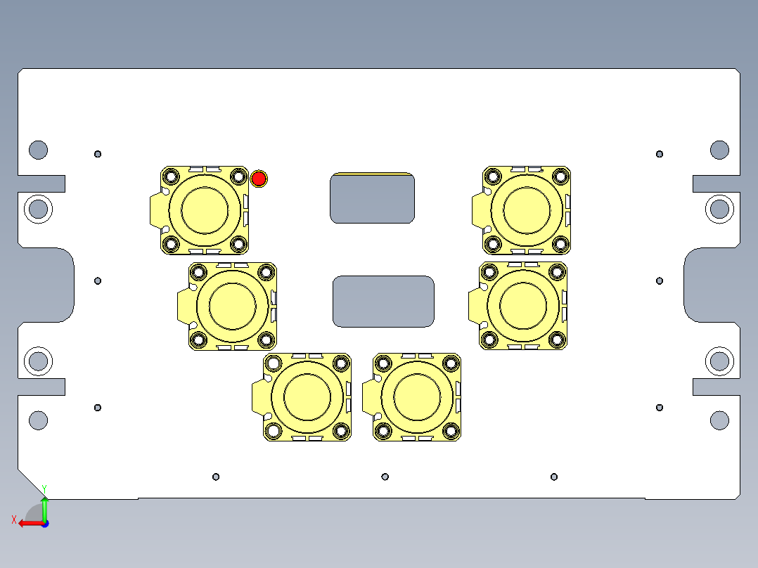 FS443-C笔记本CNC工装夹具三维模型-CNC2-190325后视图
