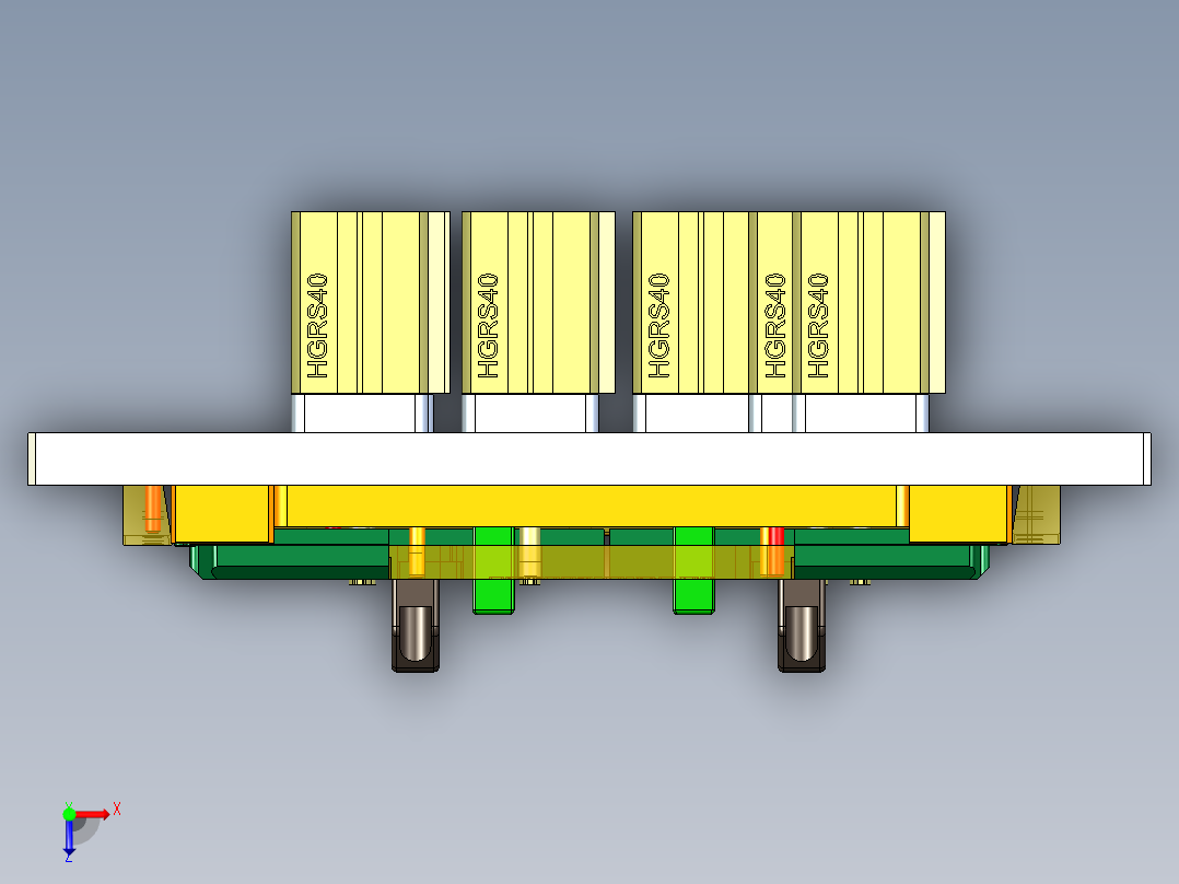 FS443-C笔记本CNC工装夹具三维模型-CNC2-190325俯视图