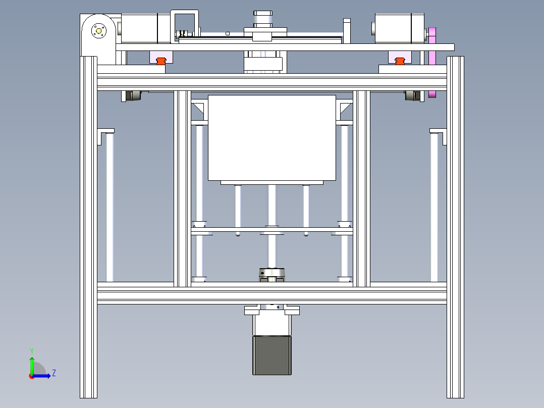 3D打印机3D打印机设备左视图