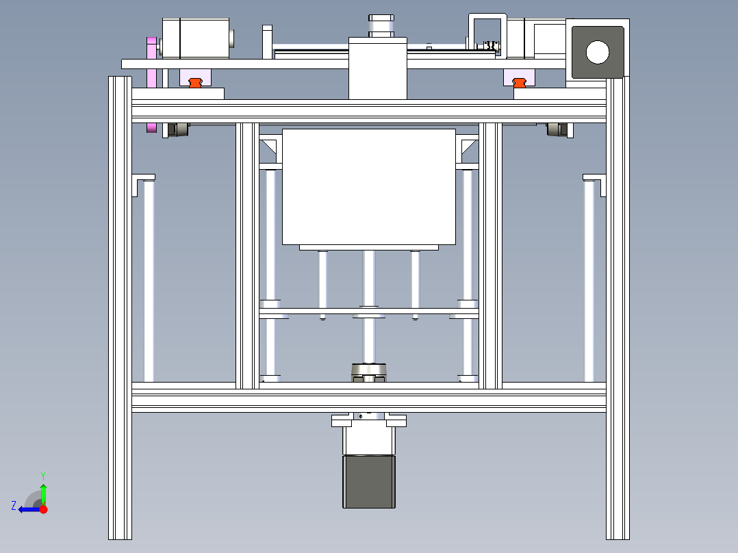 3D打印机3D打印机设备右视图