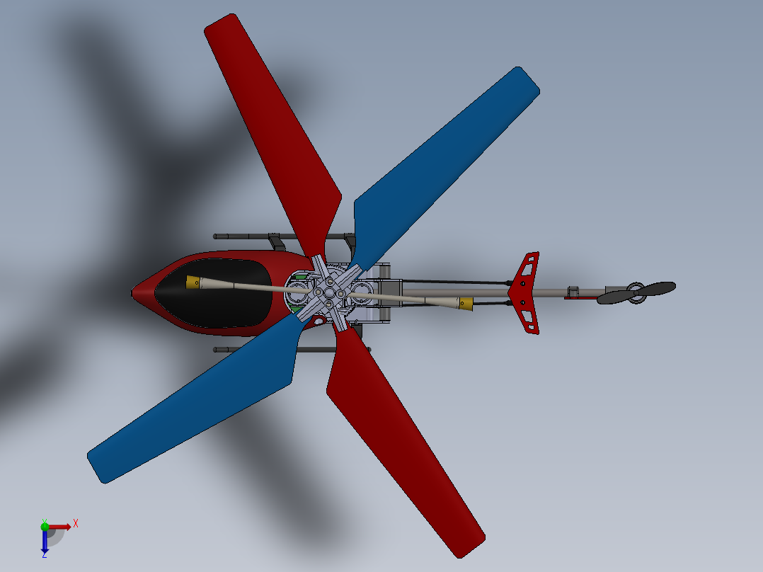 直升机(23)俯视图