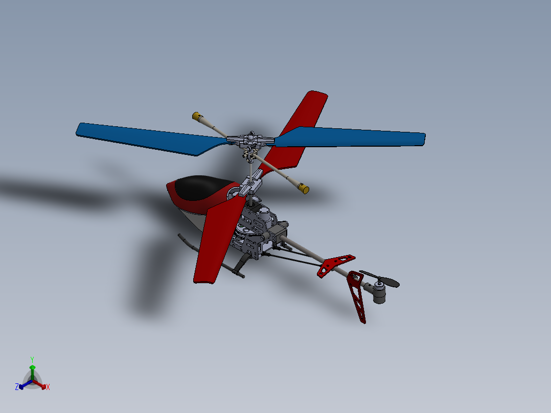 直升机(23)正等轴测图