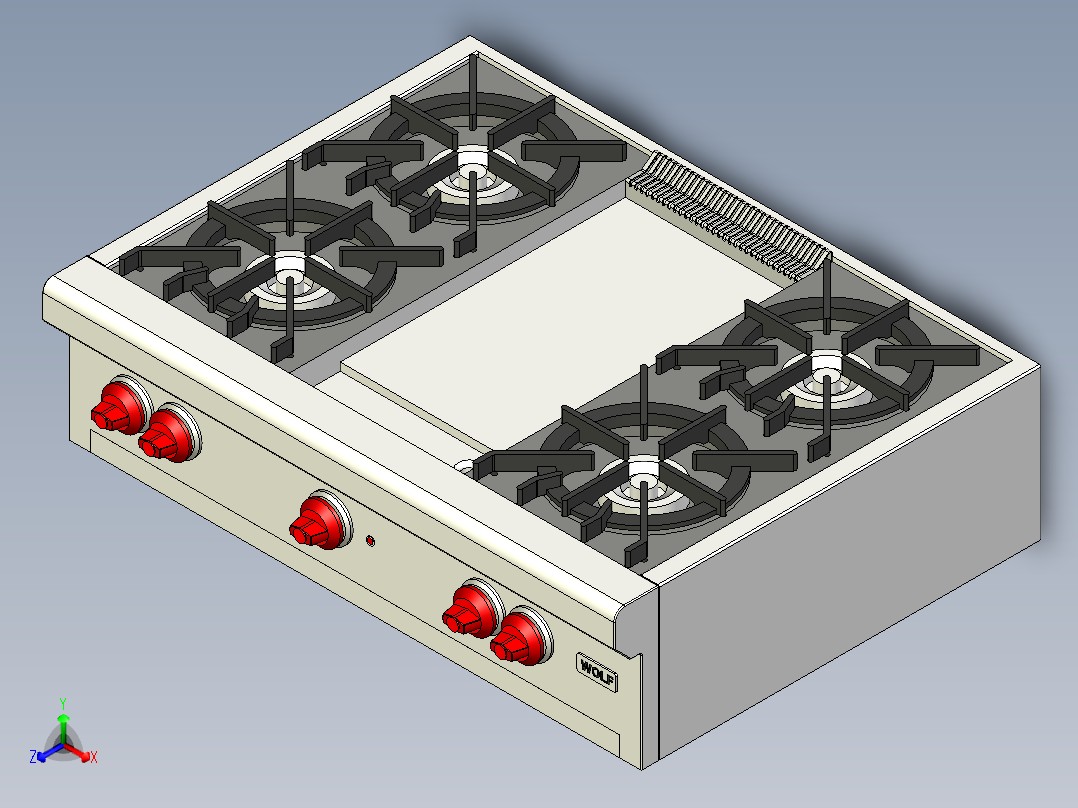 B2004480-狼 RT364G 燃气灶