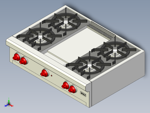 B2004480-狼 RT364G 燃气灶