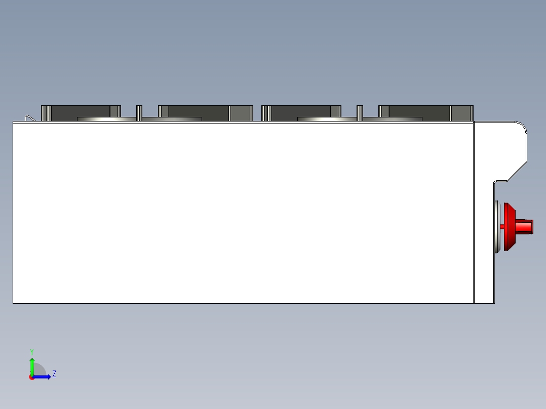 B2004480-狼 RT364G 燃气灶左视图