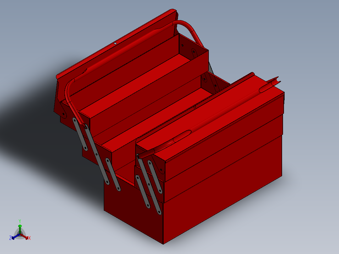工具箱(45)正等轴测图