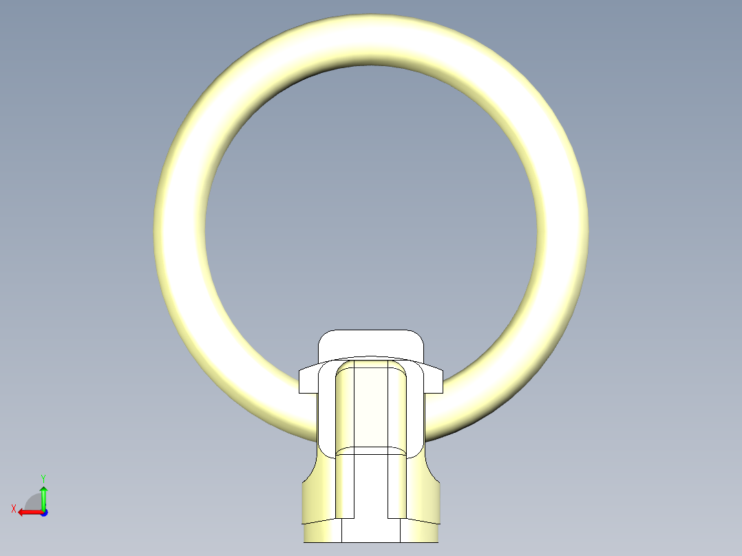 B3004531-D形环轨道支架后视图
