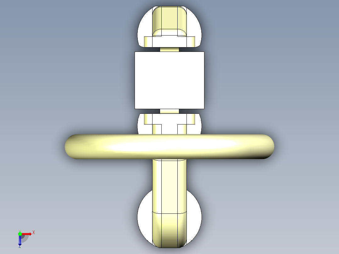 B3004531-D形环轨道支架俯视图