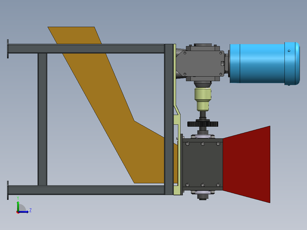破碎机、迷你碎纸机左视图