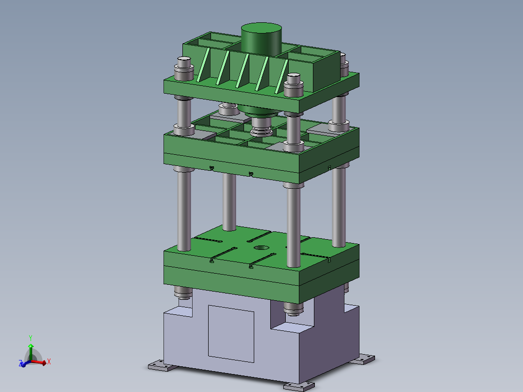 液压压力机设计模型（包括冲床、液压机）97579