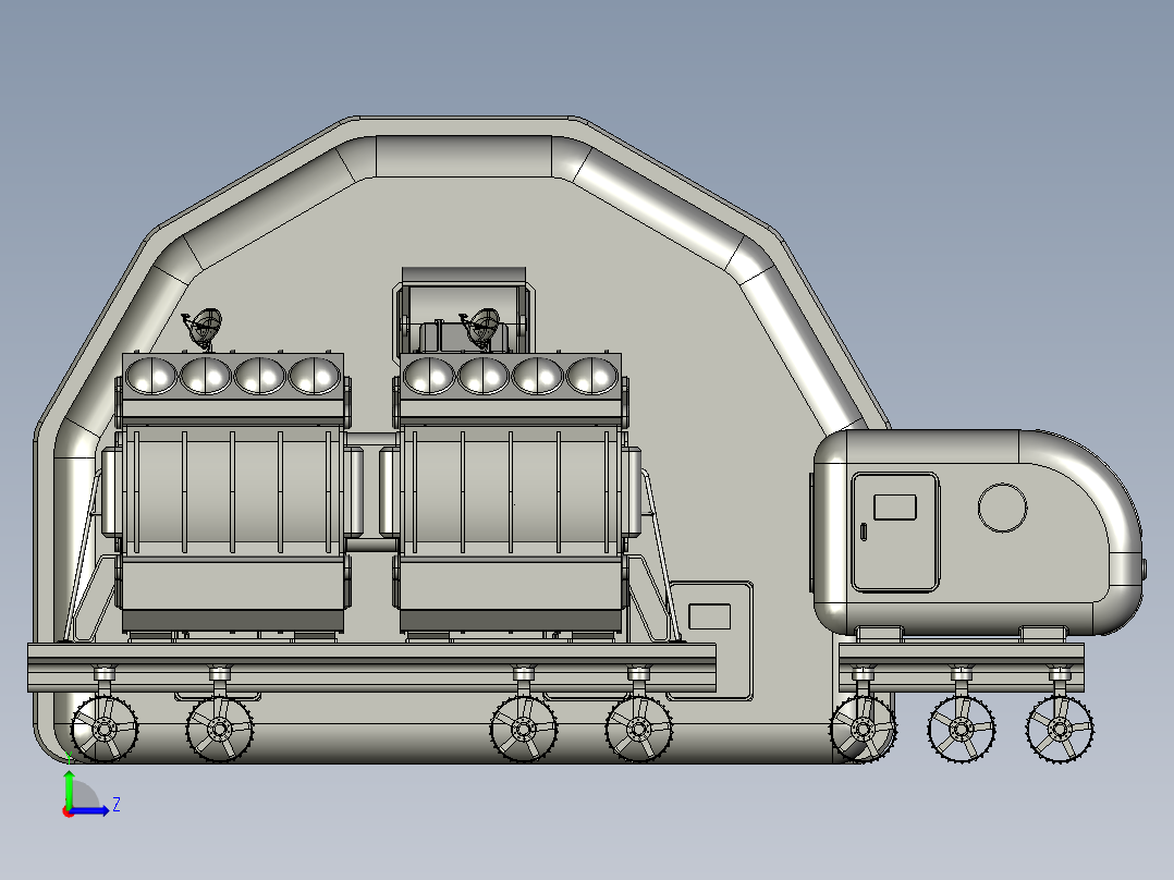 cad概念mmc v1 r1 moon movers容器138左视图