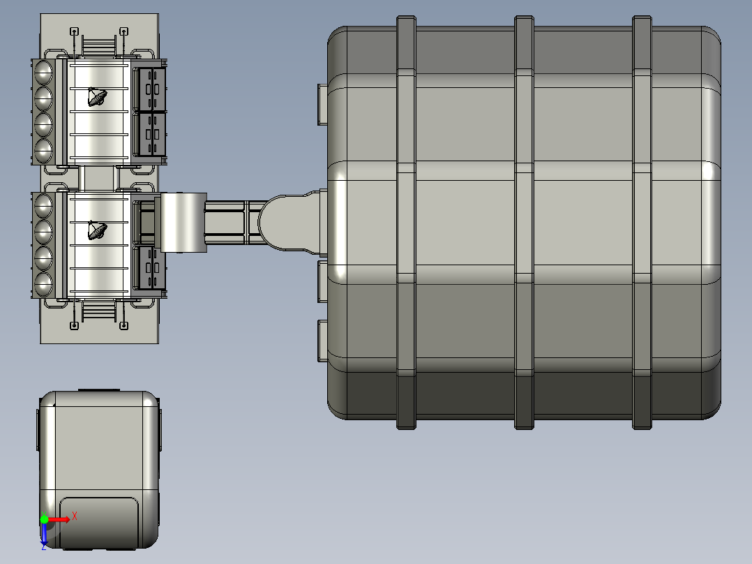 cad概念mmc v1 r1 moon movers容器138俯视图