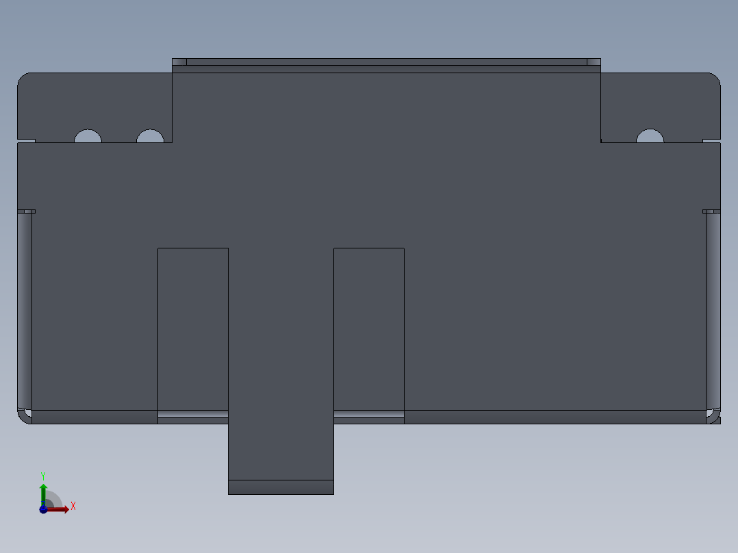 电子机箱前视图