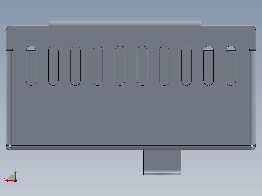 电子机箱后视图
