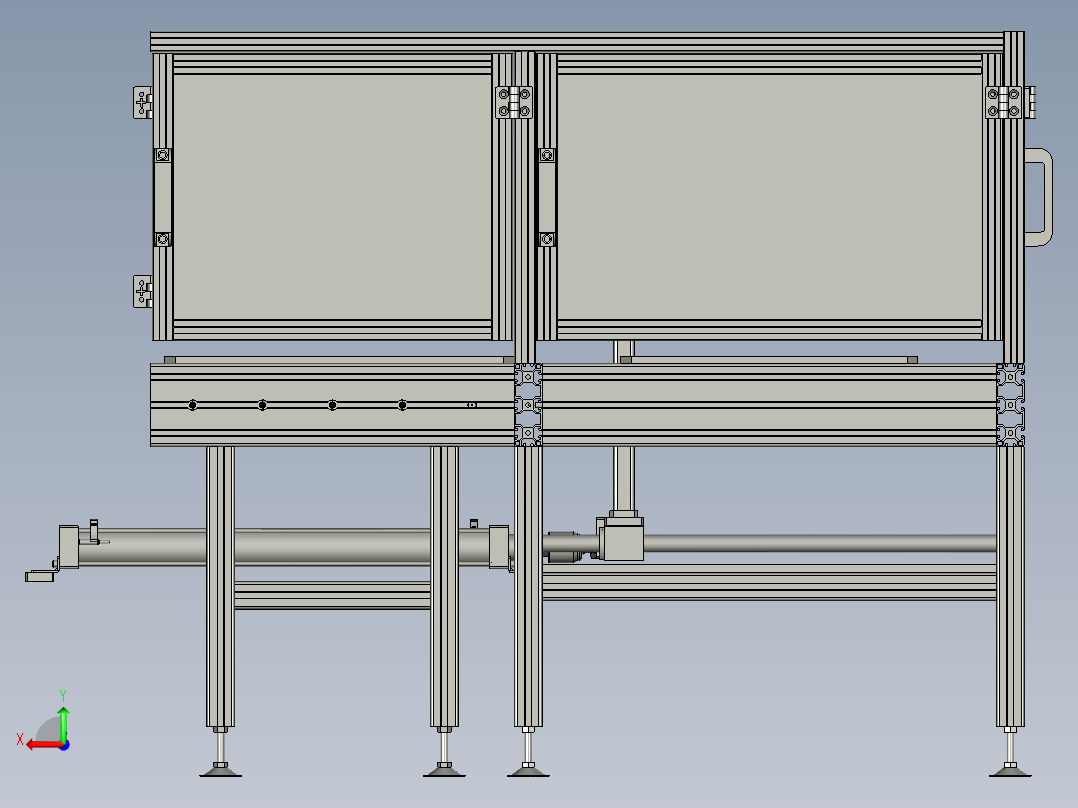 第二段滚筒线总成后视图