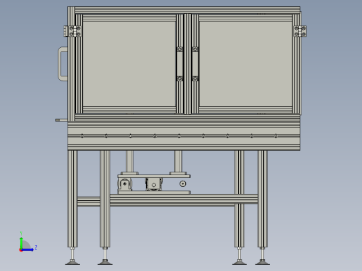 第二段滚筒线总成左视缩略图