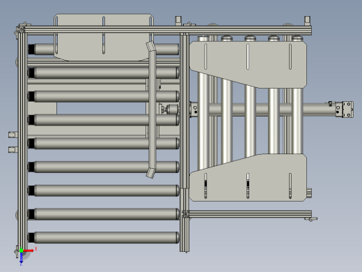 第二段滚筒线总成俯视缩略图