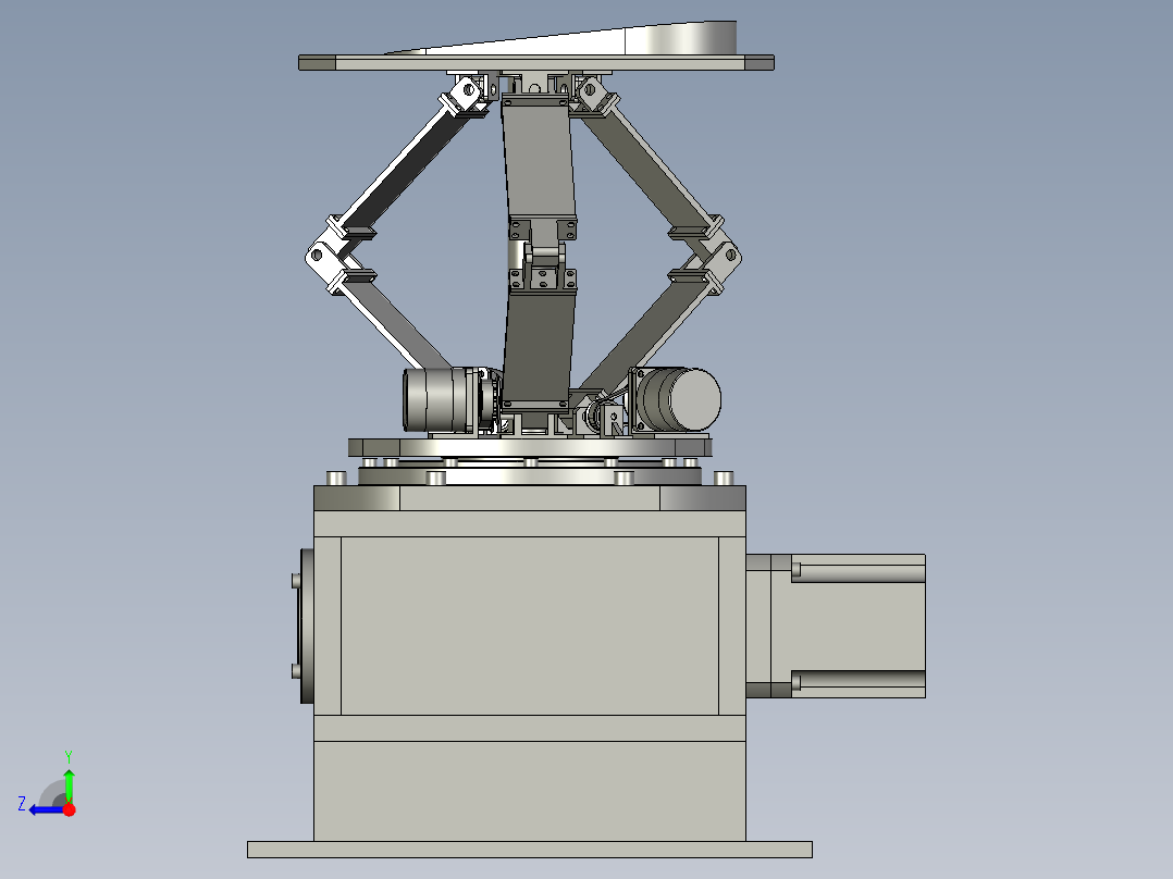 骨科辅助理疗用康复机器人右视图