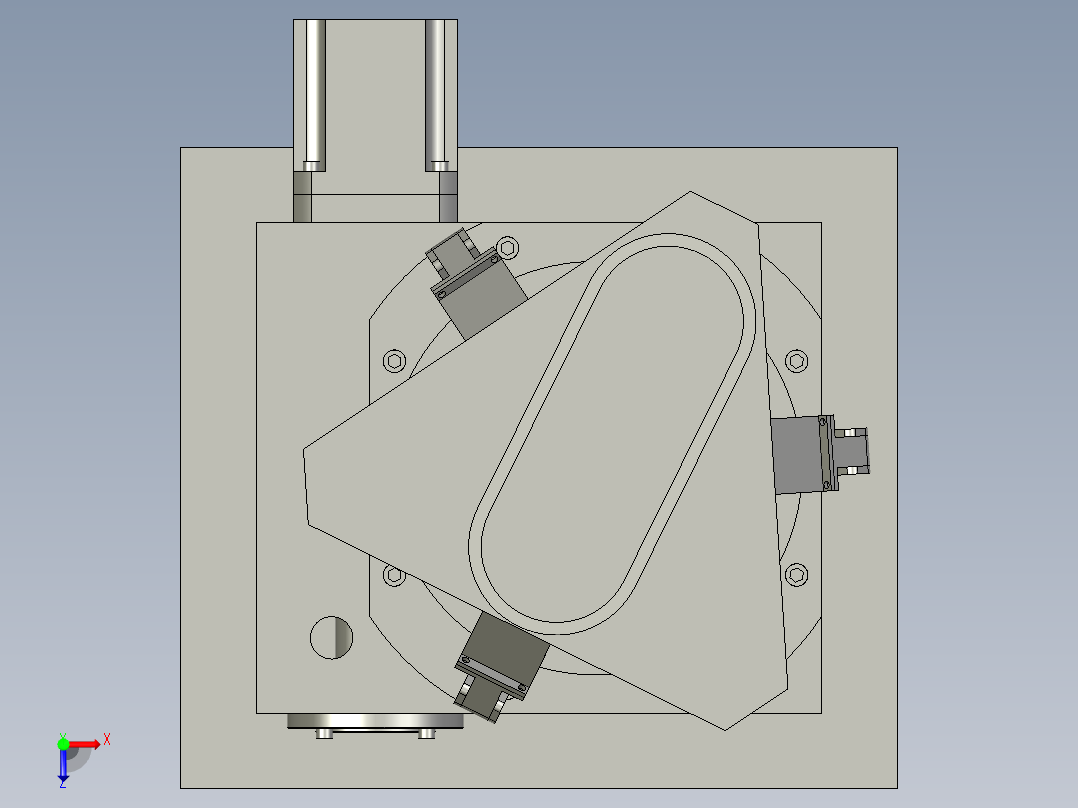 骨科辅助理疗用康复机器人俯视图