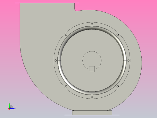 厨用风机YF系列厨用离心通风机[YF5-63№4.5A]左视缩略图