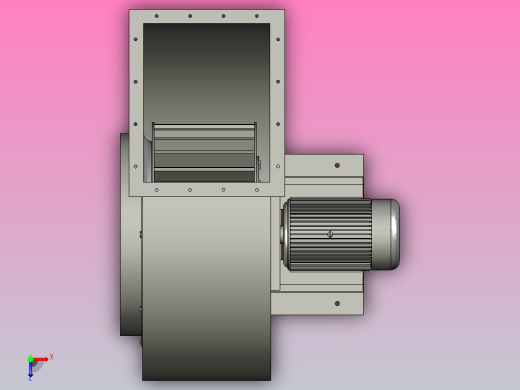 厨用风机YF系列厨用离心通风机[YF5-63№4.5A]俯视缩略图