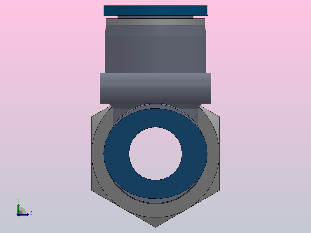 IPD-G 螺纹侧三通-G螺纹_IPD10-G04左视图