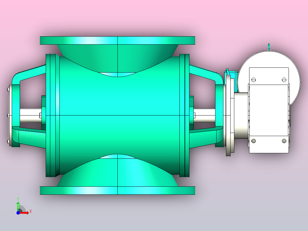 YCD-HW型卸料器[YCD-HW40]前视图