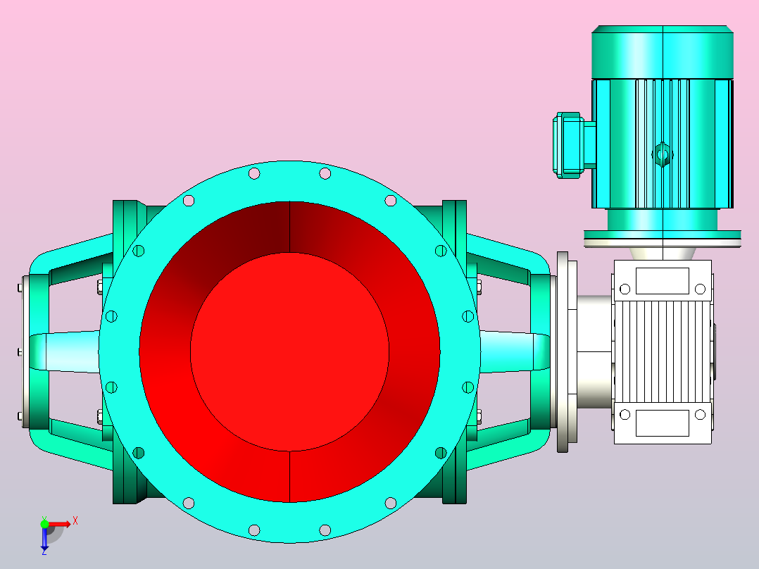 YCD-HW型卸料器[YCD-HW40]俯视图