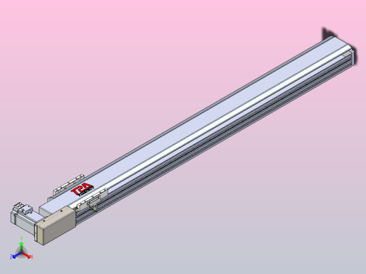 皮带直线轴半封闭可选导轨TPA-HNB-120D-110-L1050-MR-C-P40-N3