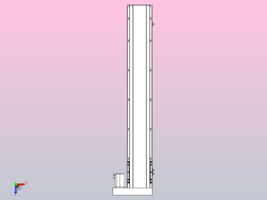 MTH17标准螺杆滑台[MTH17-L#-1000-BR-P40-C3]俯视缩略图