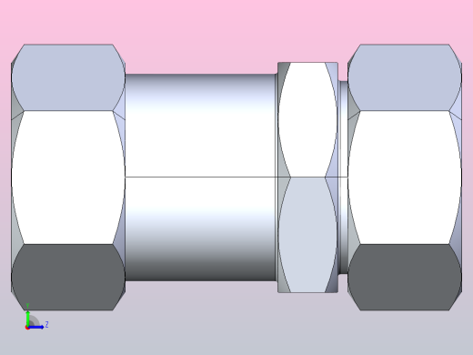 6C 6D 直通过板卡套接头[6C-45-RN]左视缩略图