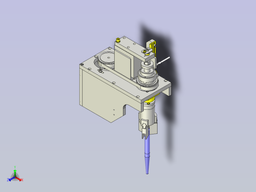 一种旋转气动夹具3D图纸