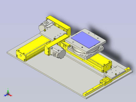 XYθ工作台3D图纸