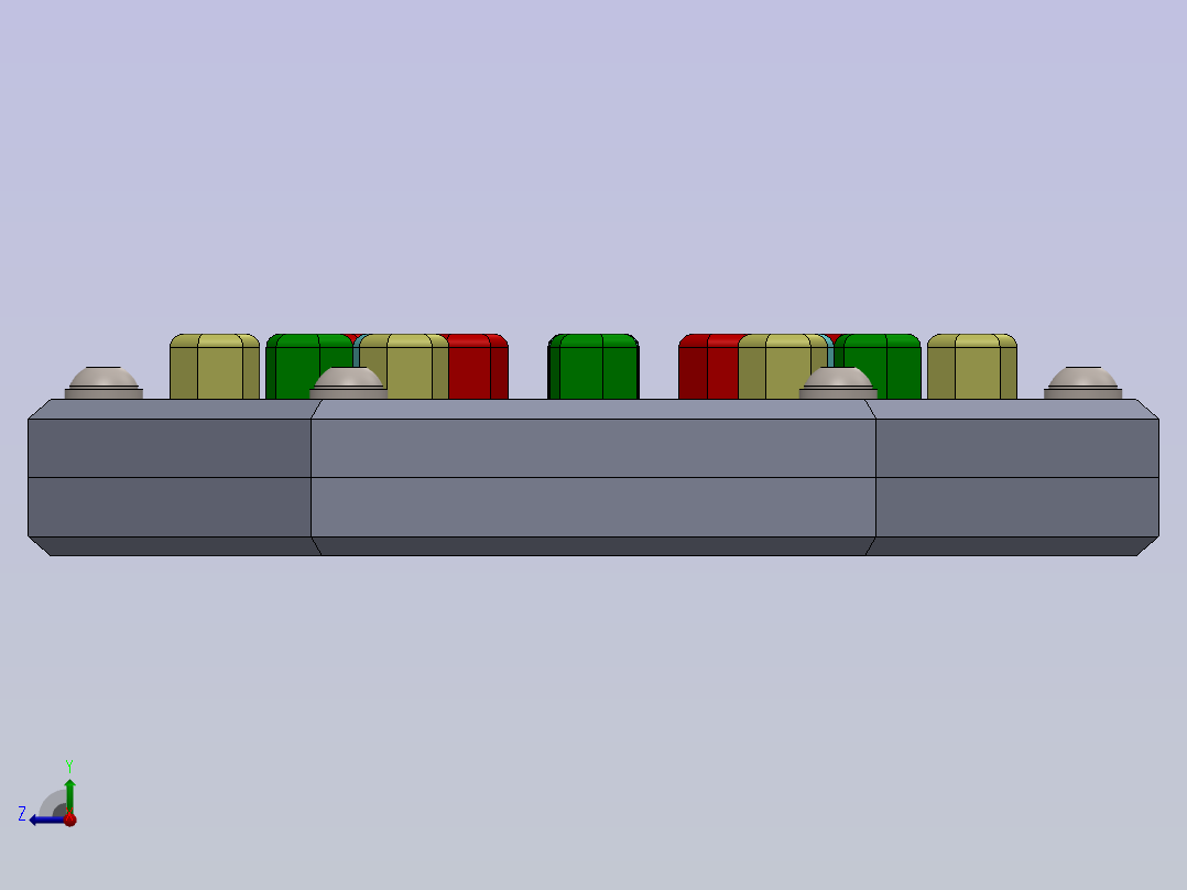 SolidWorks练习解决方案右视图