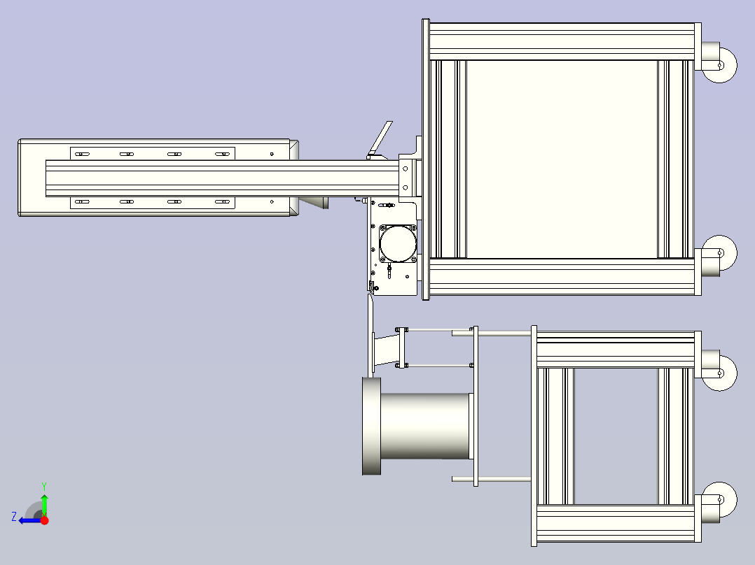 镭射机3D右视图