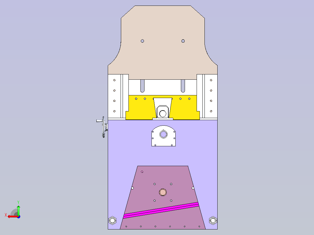 鞋厂层皮切片机后视图