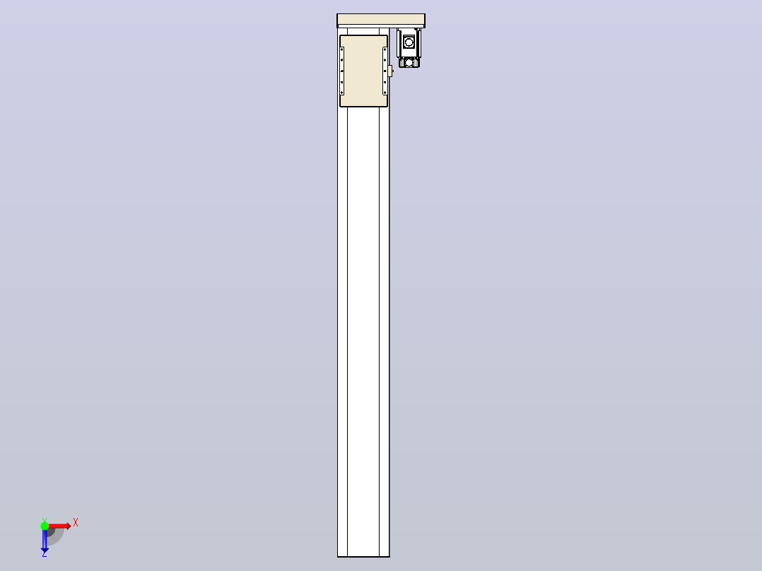 滚珠丝杠直线轴带导轨全封闭TPA-HCR-220D-3210C-L1850-ML-C-P1K-N3俯视图