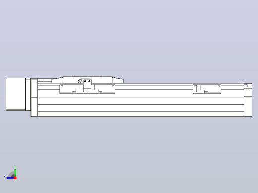 滚珠丝杠直线轴内置导轨TPA-GCR-80-1610C-L200-MR-M20-N3右视缩略图