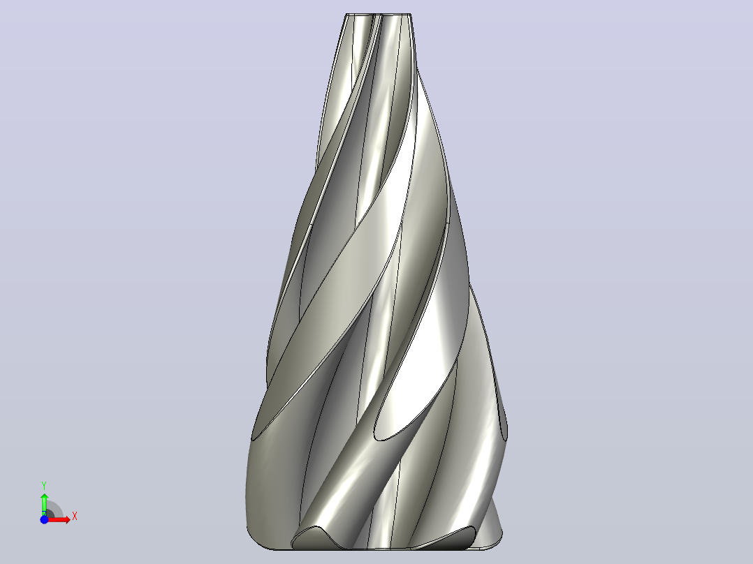 whirly螺旋嵌套玩具3D打印图纸 STL STEP格式前视图