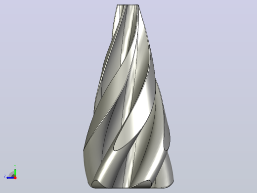 whirly螺旋嵌套玩具3D打印图纸 STL STEP格式右视缩略图
