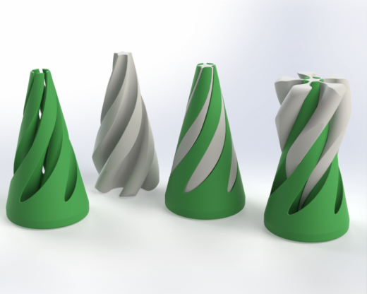 whirly螺旋嵌套玩具3D打印图纸 STL STEP格式缩略图